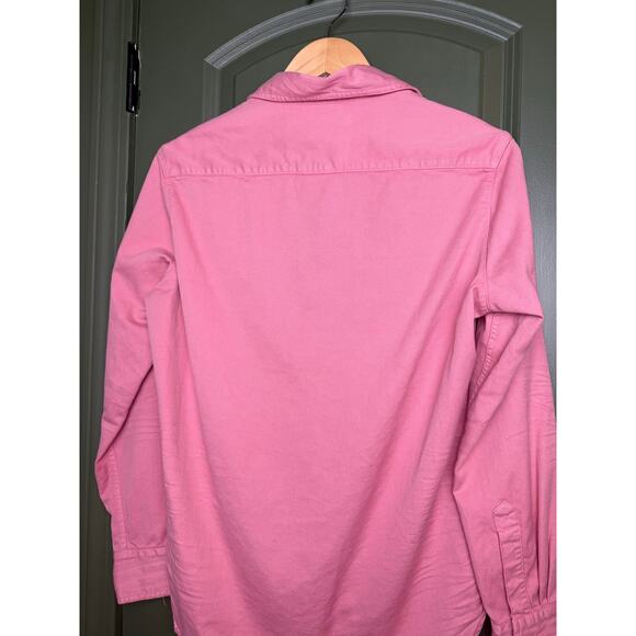 Frank & Eileen EILEEN Famous Denim Button-Up Long Sleeve Shirt Sunset Pink XXS - Picture 8 of 10